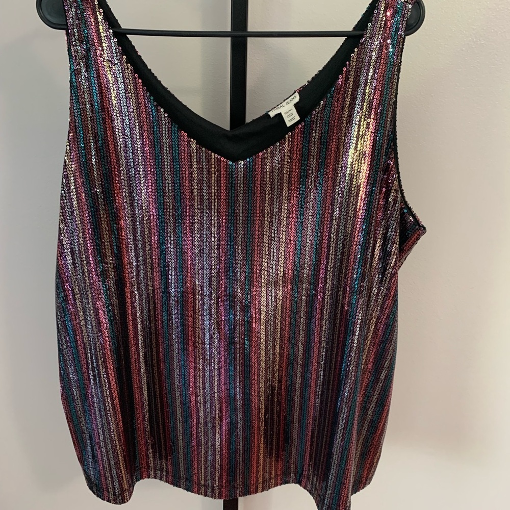Tribal Sequin Tank - Picture 3 of 13